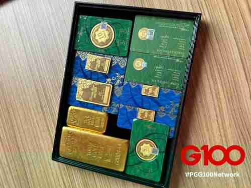 Koleksi emas batangan Public Gold sebagai ilustrasi investasi emas untuk ASN secara bertahap dan aman